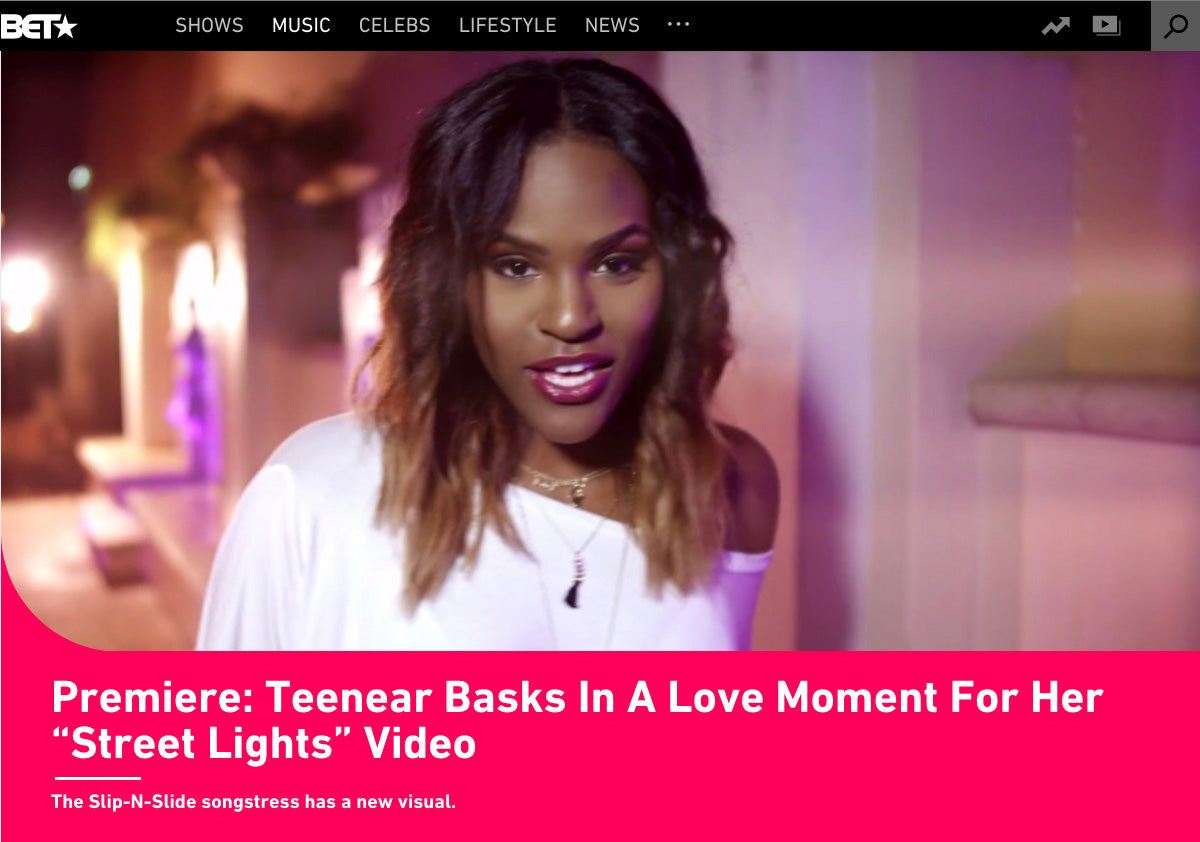 BET.com: Teenear Basks In A Love Moment For Her “Street Lights” Video