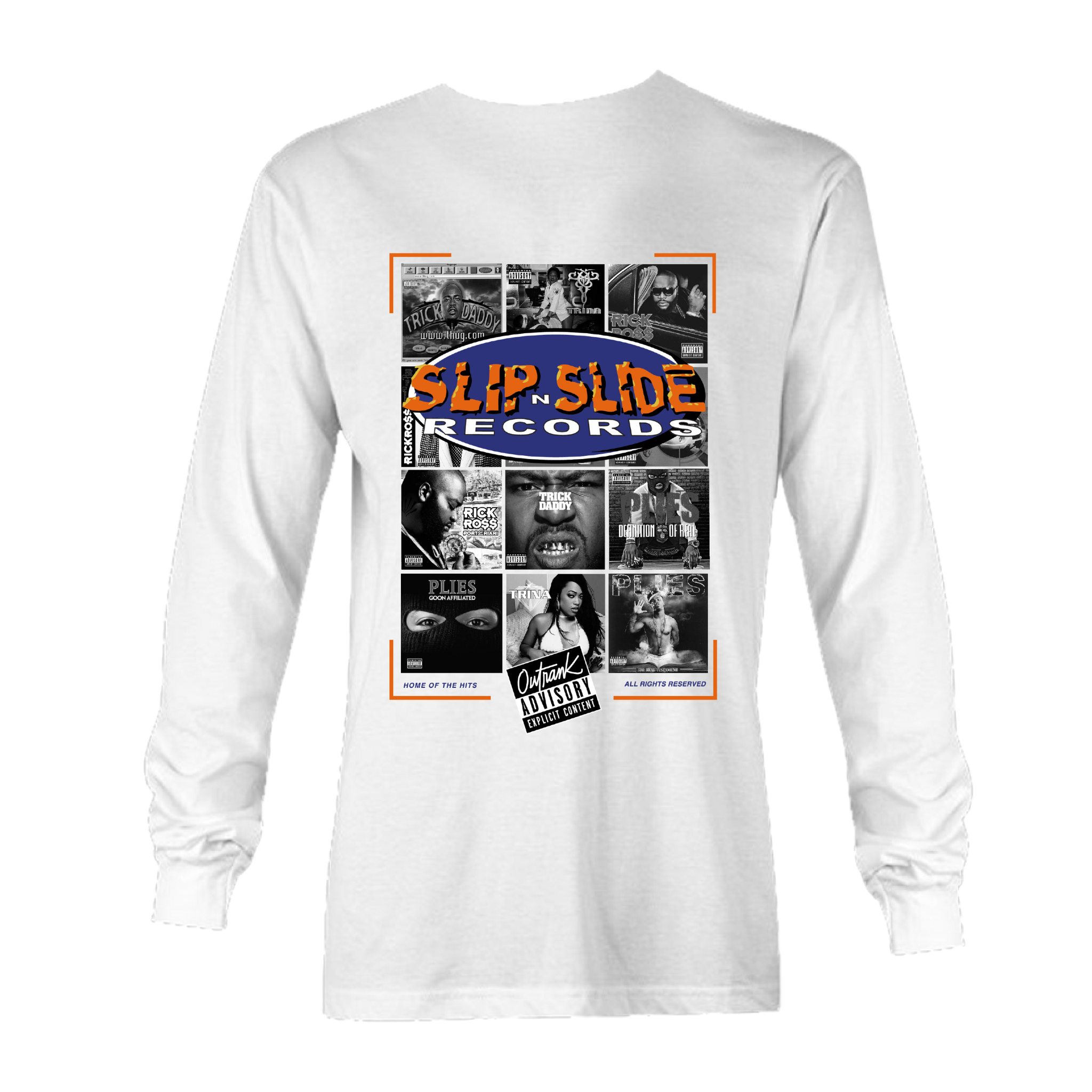 Slip N Slide Records - OUTRANK: Long Sleeve 1990 Until… Shirt